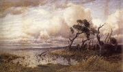 John Mather Wintry weather,Yarra Glen china oil painting reproduction